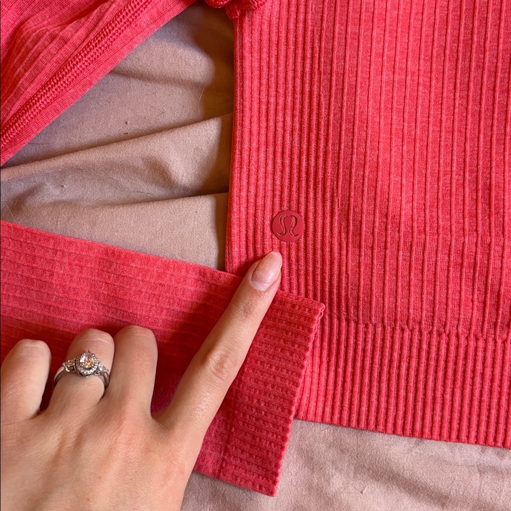 Lululemon Ebb to Street Long Sleeve Shirt in Pale Raseberry - Picture 7 of 11